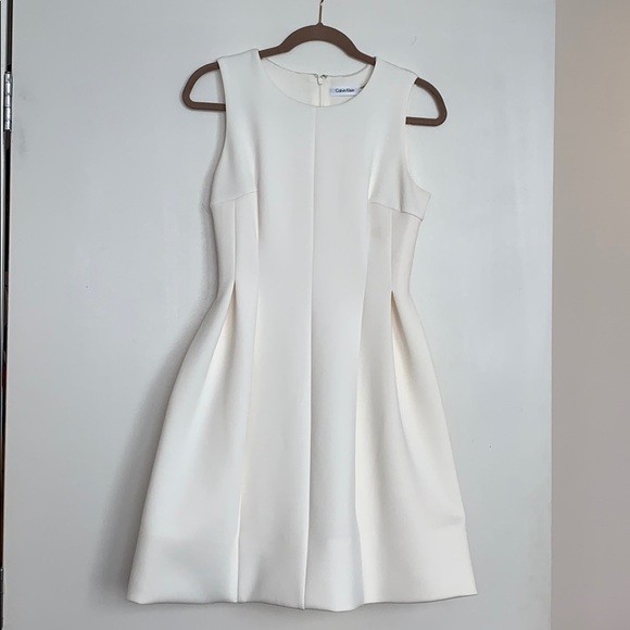 Calvin Klein Dresses & Skirts - Calvin Klein off-white fit and flare dress